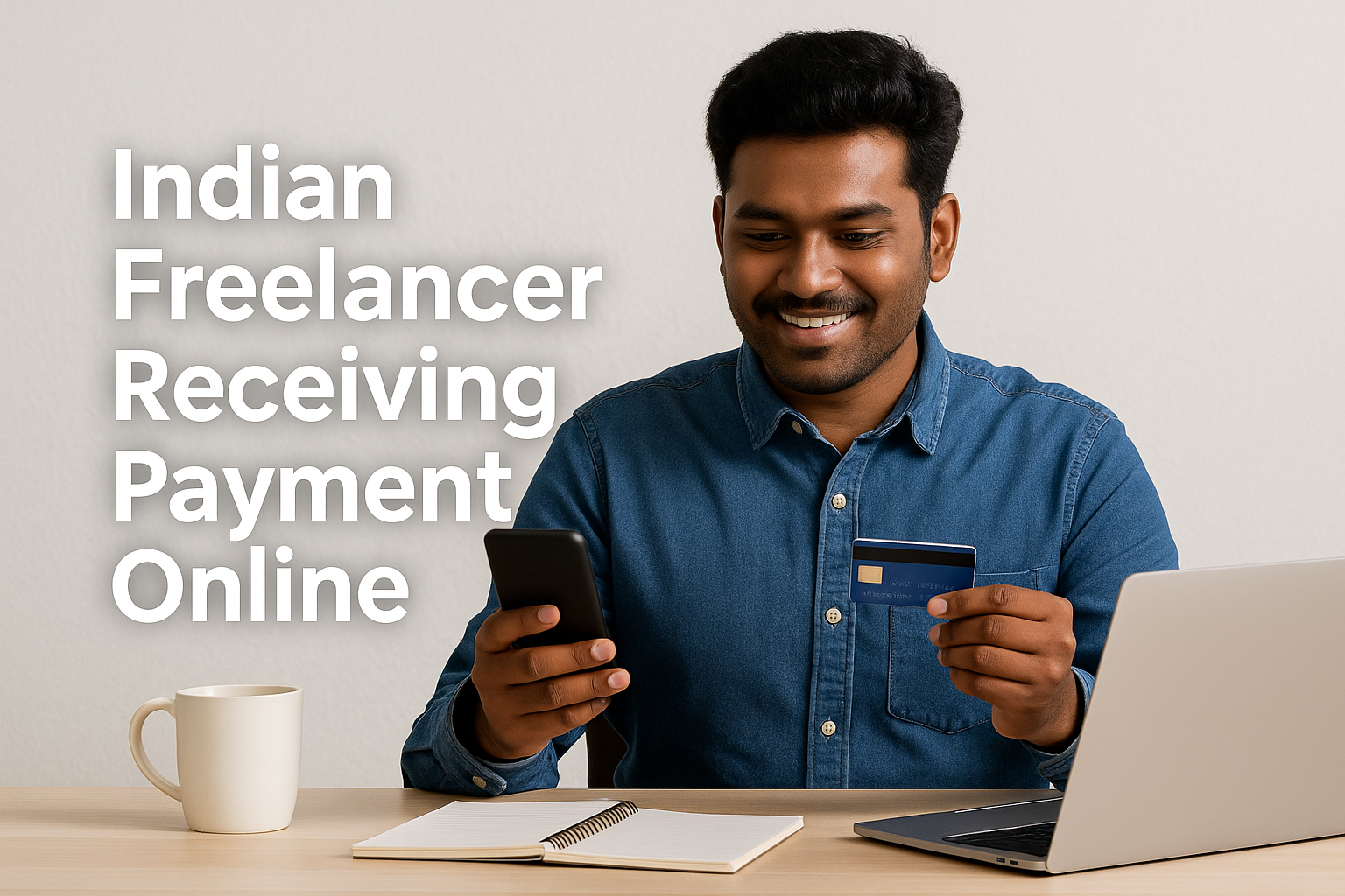 Indian Freelancer receiving payment 